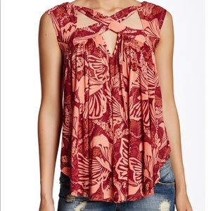 NWOT Free People Sugar Cane crisscross Tank